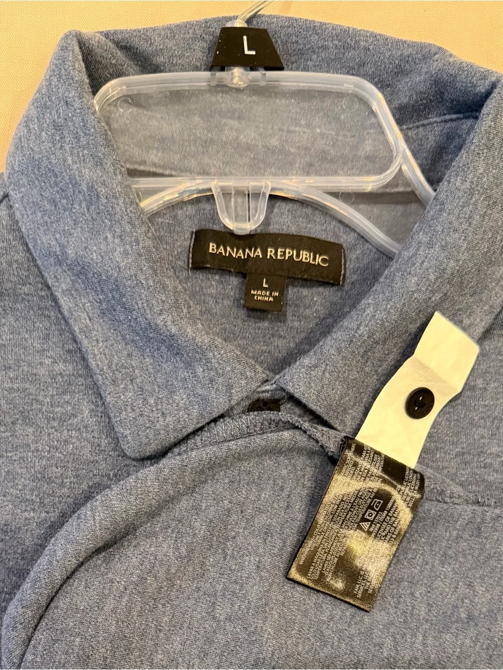 Banana Republic Men’s Heather Blue Polo